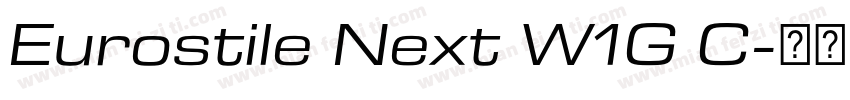 Eurostile Next W1G C字体转换